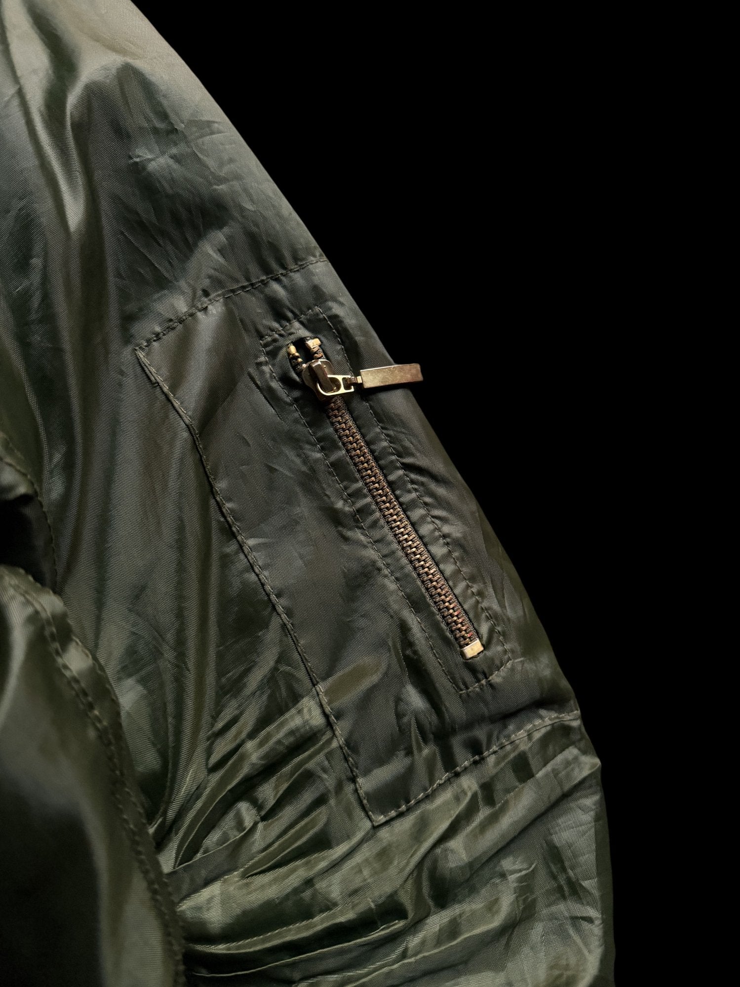 90's MA-1 Bomber Jacket Full-Zip