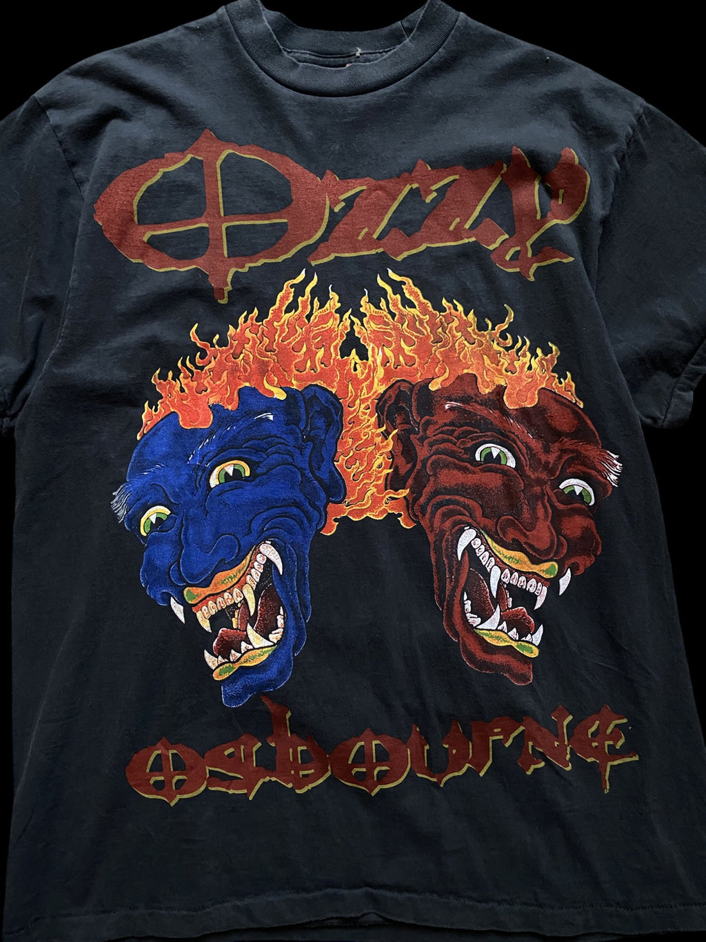 Vintage Reprint Ozzy Osbourne 90's Graphic Band T-Shirt Black