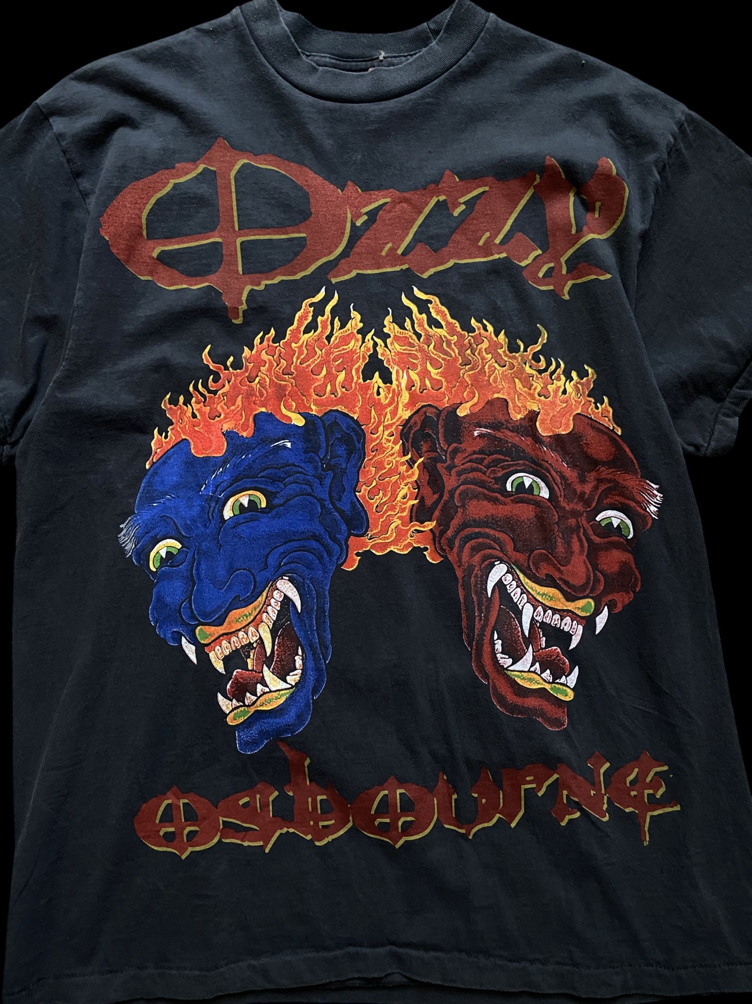 Vintage Reprint Ozzy Osbourne 90's Graphic Band T-Shirt Black