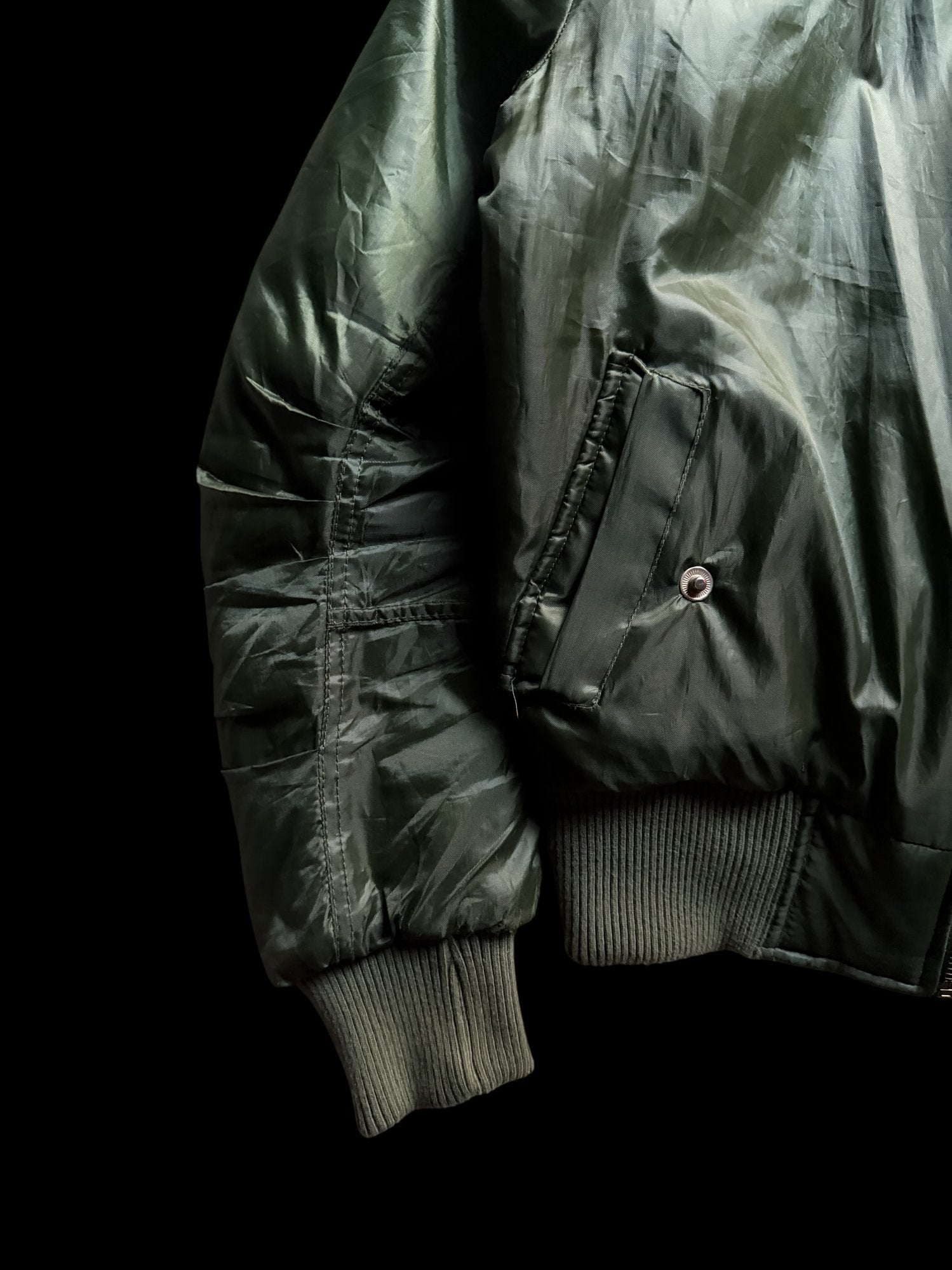 90's MA-1 Bomber Jacket Full-Zip