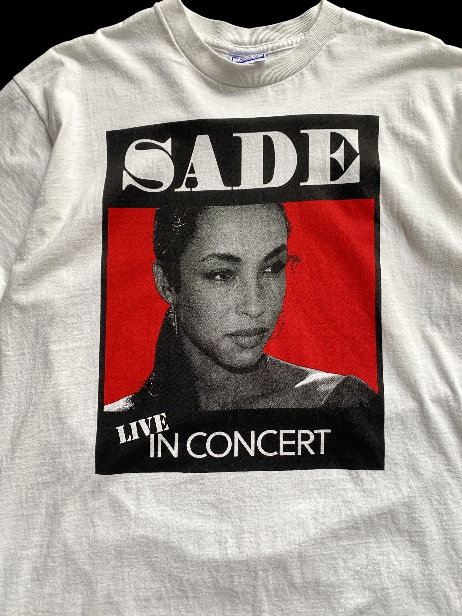 Vintage Reprint Sade 90's Love Deluxe Tour Graphic T-shirt White