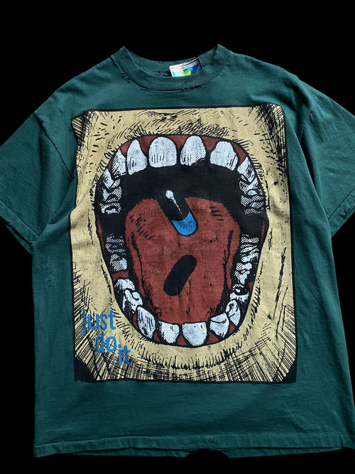 Akira 'Just Do It' Screen Stars Graphic T-Shirt Green