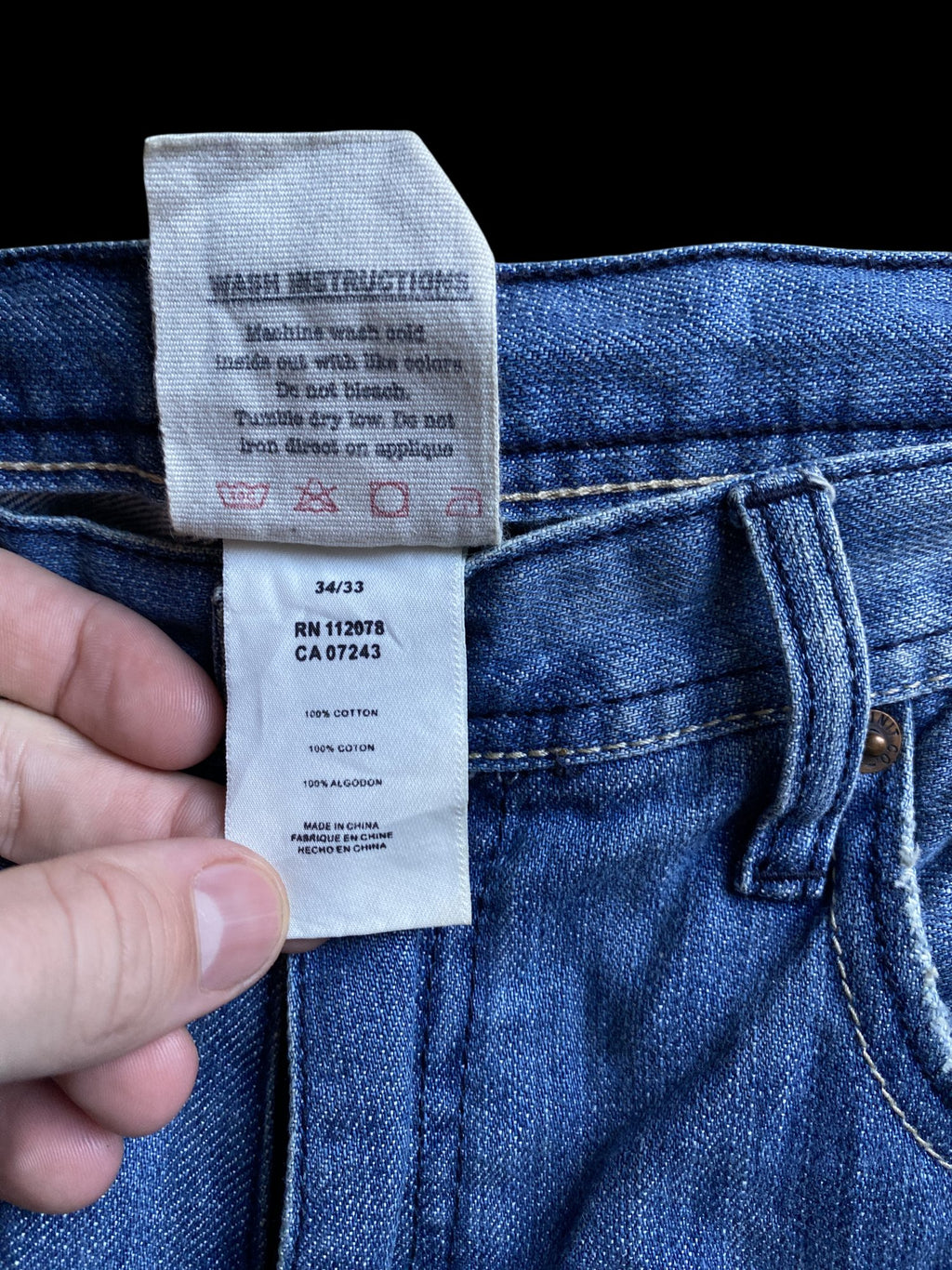 G-Unit 00's Logo Graphic Denim Jeans Blue
