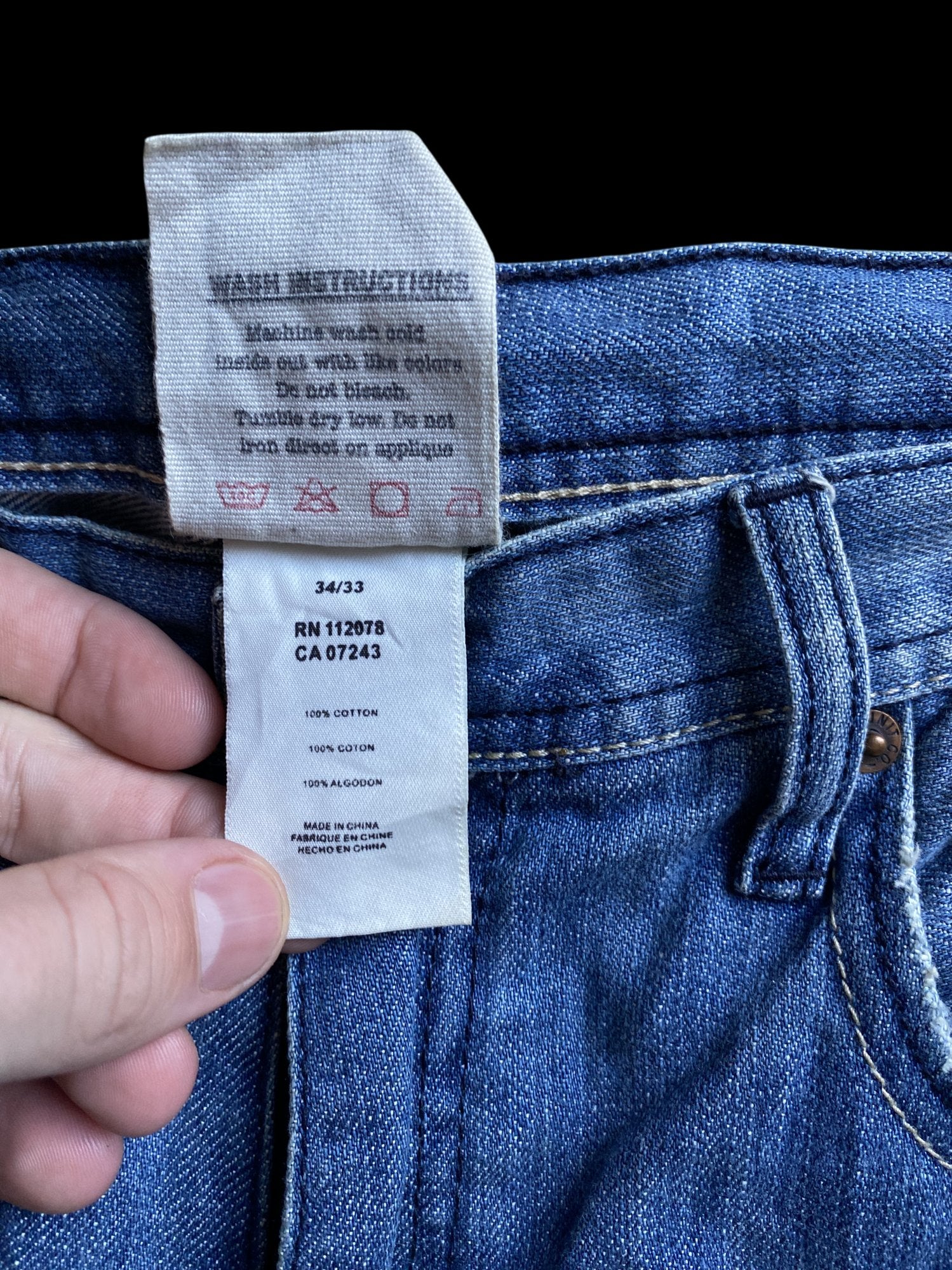 G-Unit 00's Logo Graphic Denim Jeans Blue