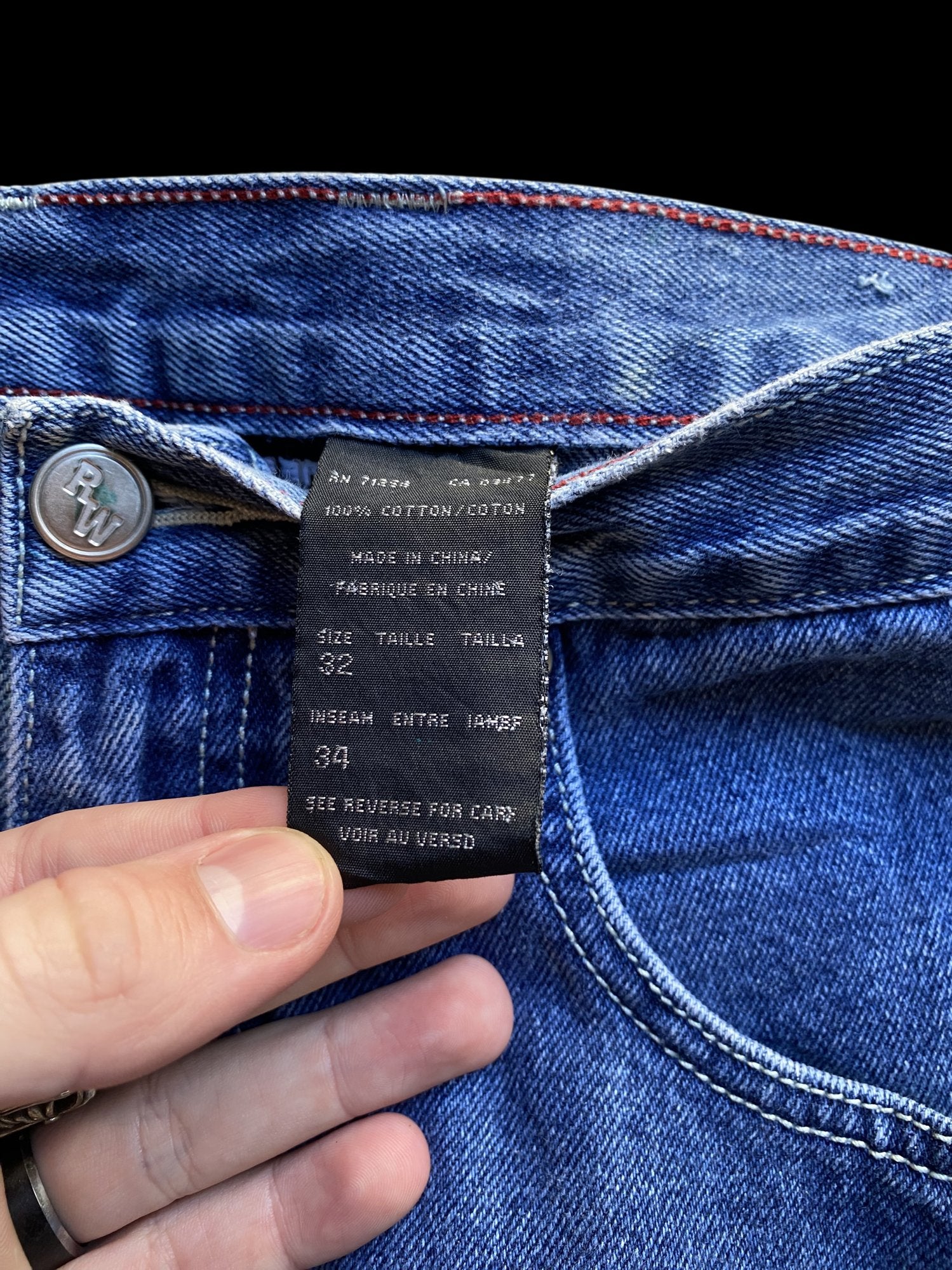 Rocawear Wide Leg Denim Jeans Blue