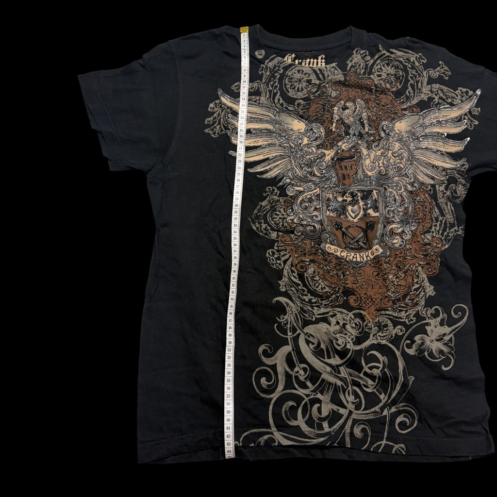Crank All Over Graphic Short Sleeve T-Shirt Black