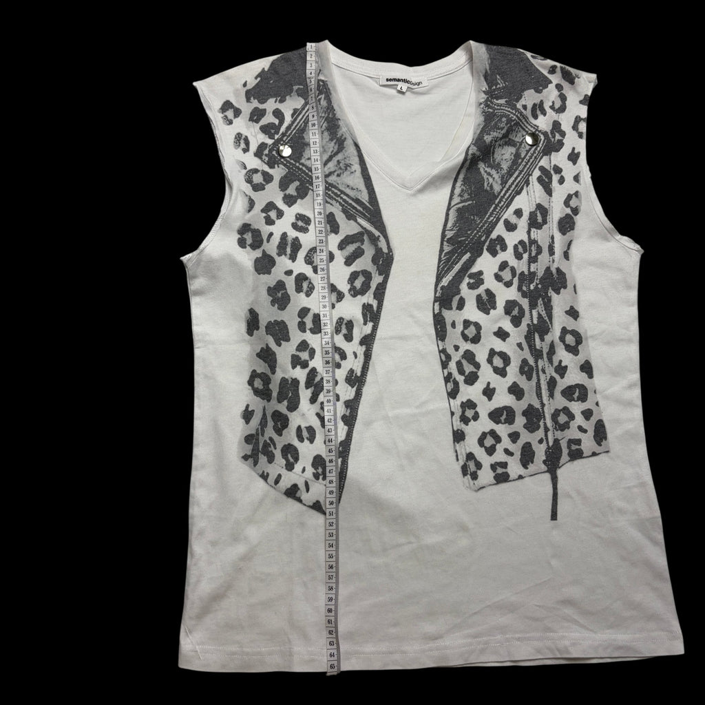 00' Semantic Design Sleeveless Graphic Tank