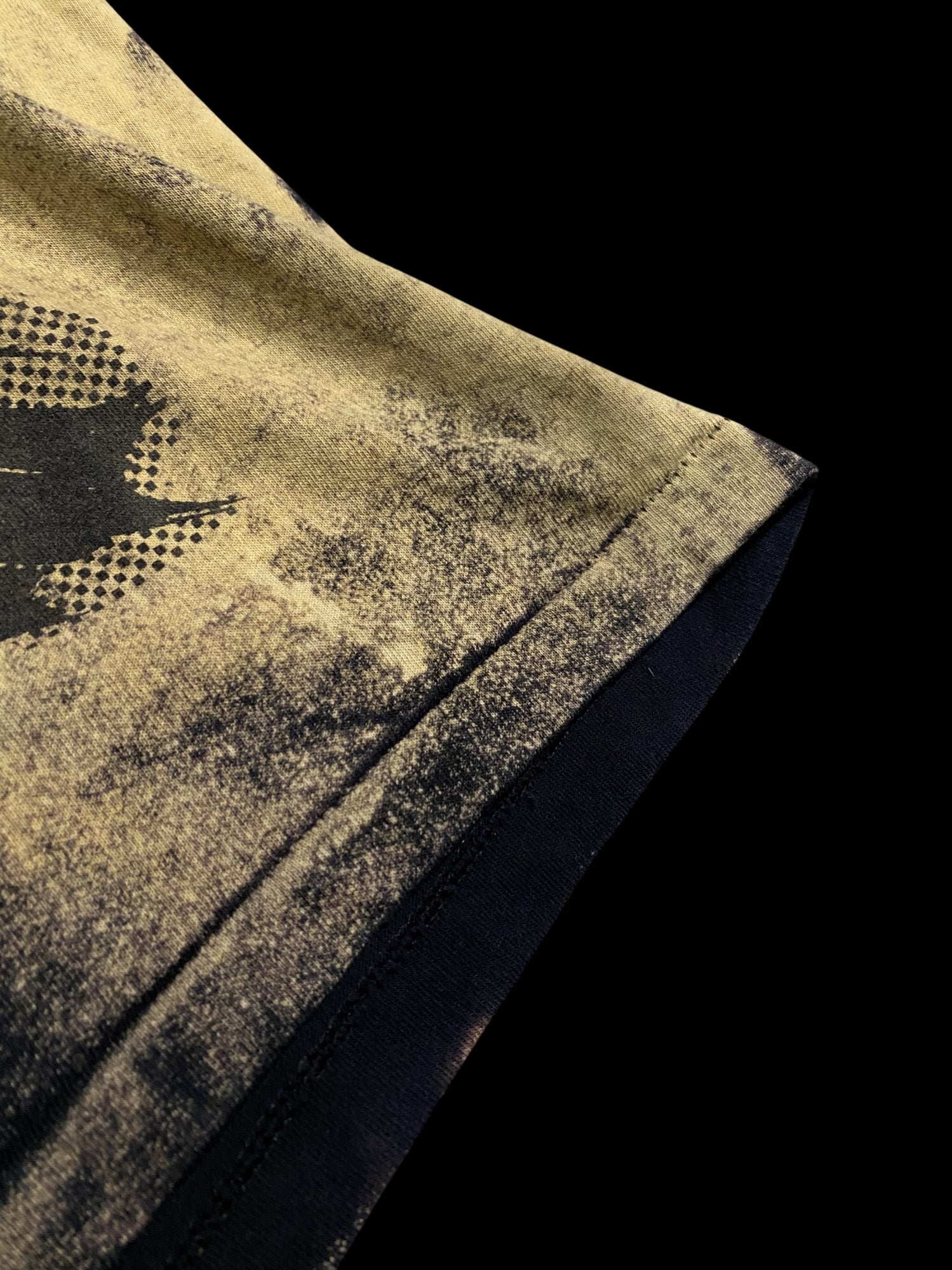 89' Anvil Graphic Skull T-shirt Black Yellow