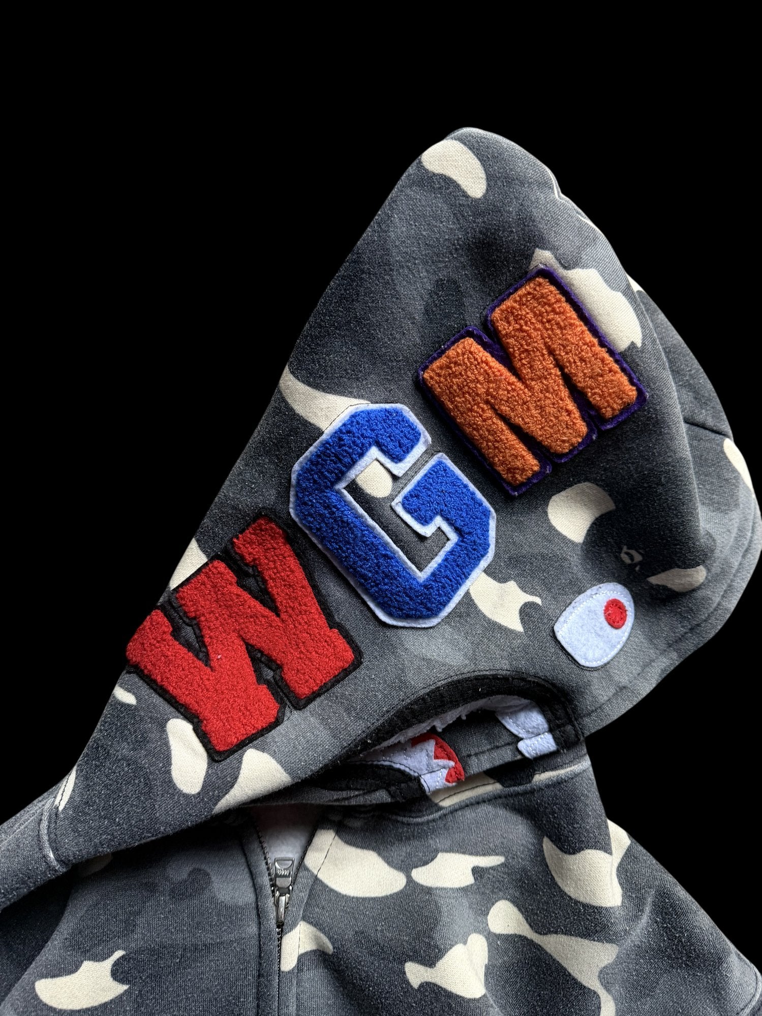 2010' BAPE Hoodie Grey Camo