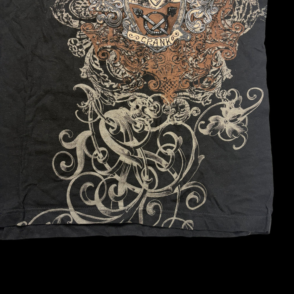 Crank All Over Graphic Short Sleeve T-Shirt Black