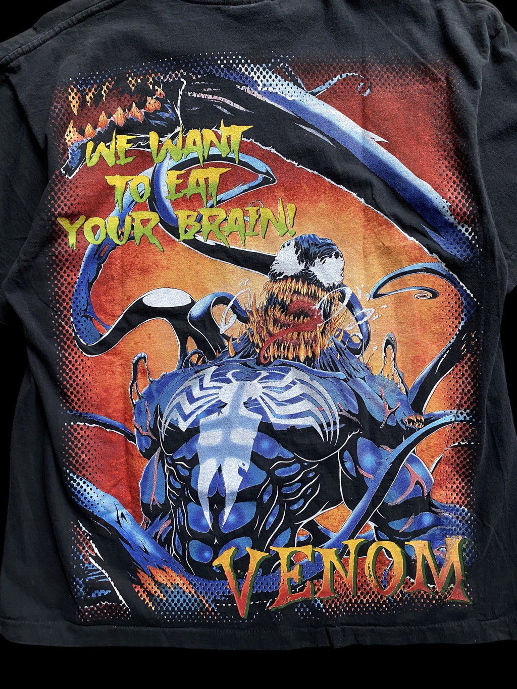 Vintage Reprint Venom Graphic Tee Black