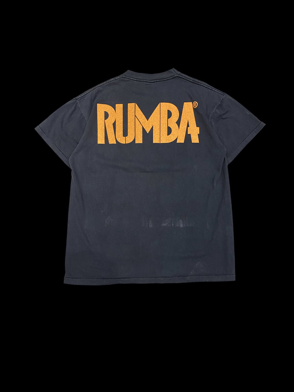Vintage Reprint Apple Rumba Graphic T-Shirt Black