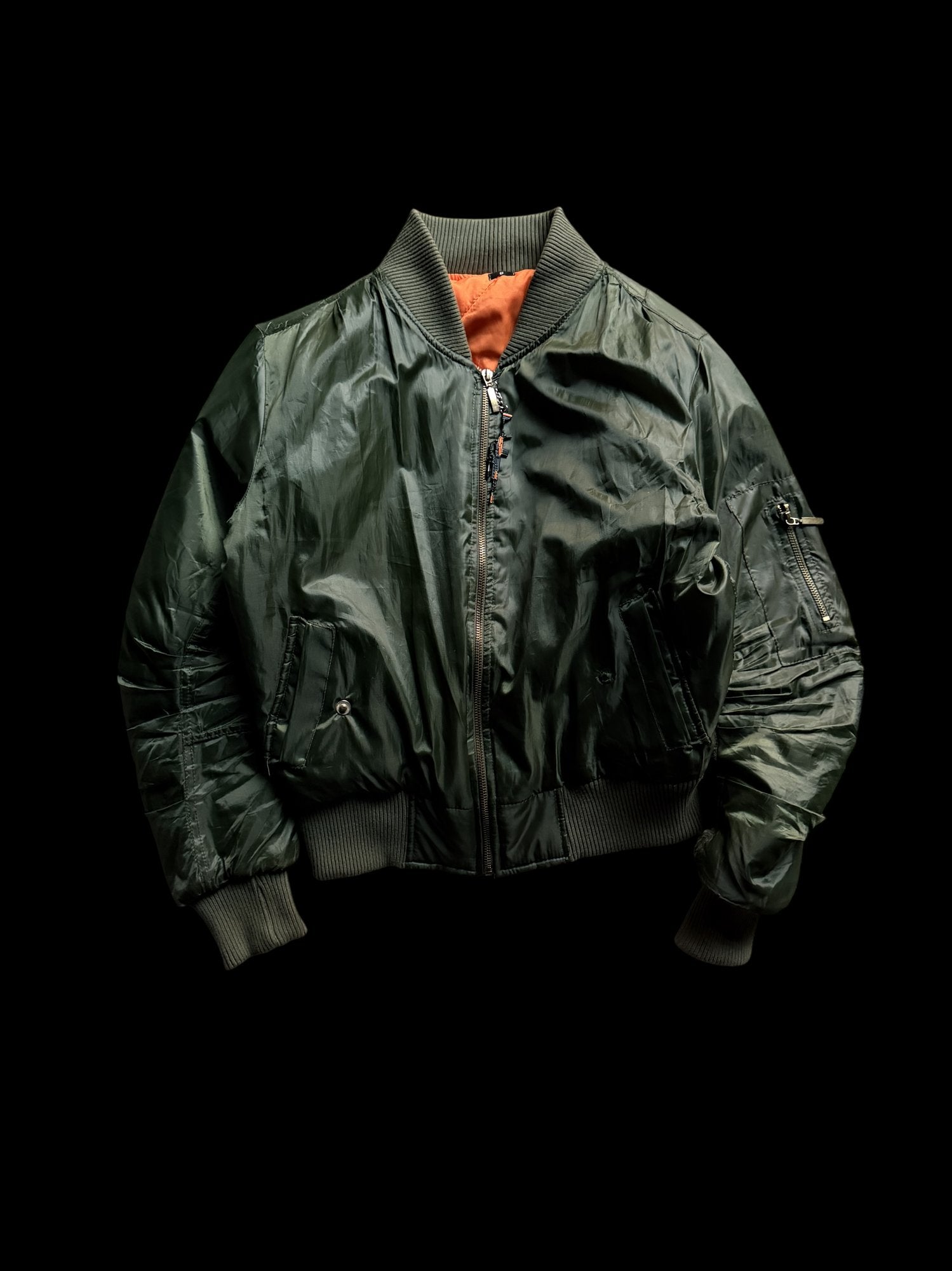 90's MA-1 Bomber Jacket Full-Zip