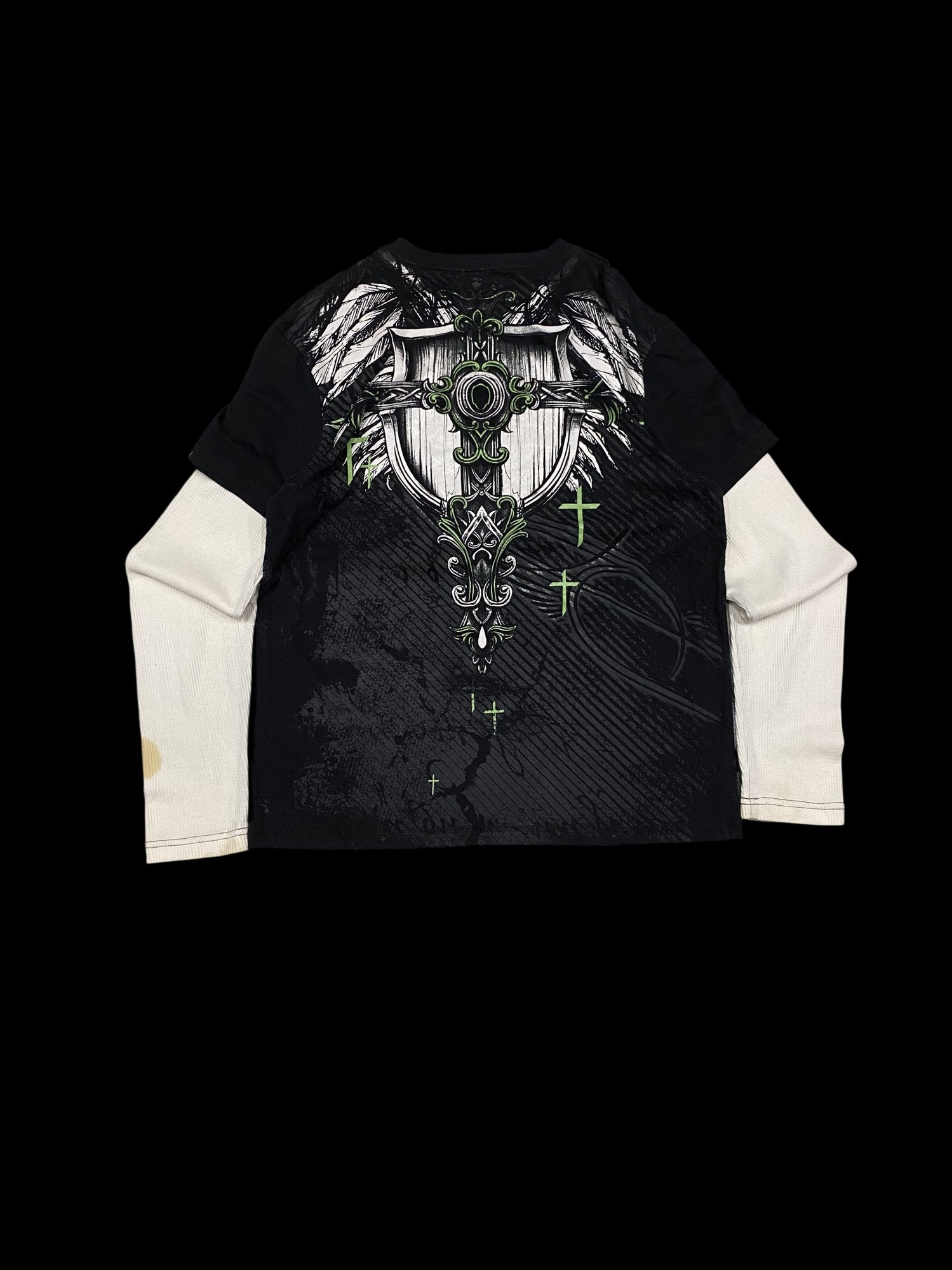 MMA Elite Graphic Long Sleeve T-Shirt Black