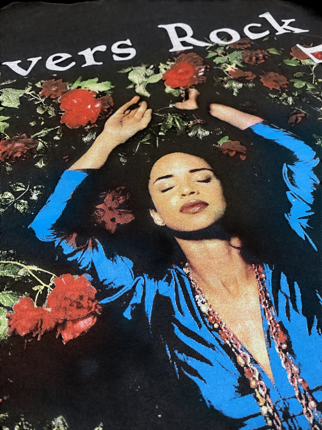Vintage Reprint 90's Sade Lovers Rock Graphic Band T-shirt Black