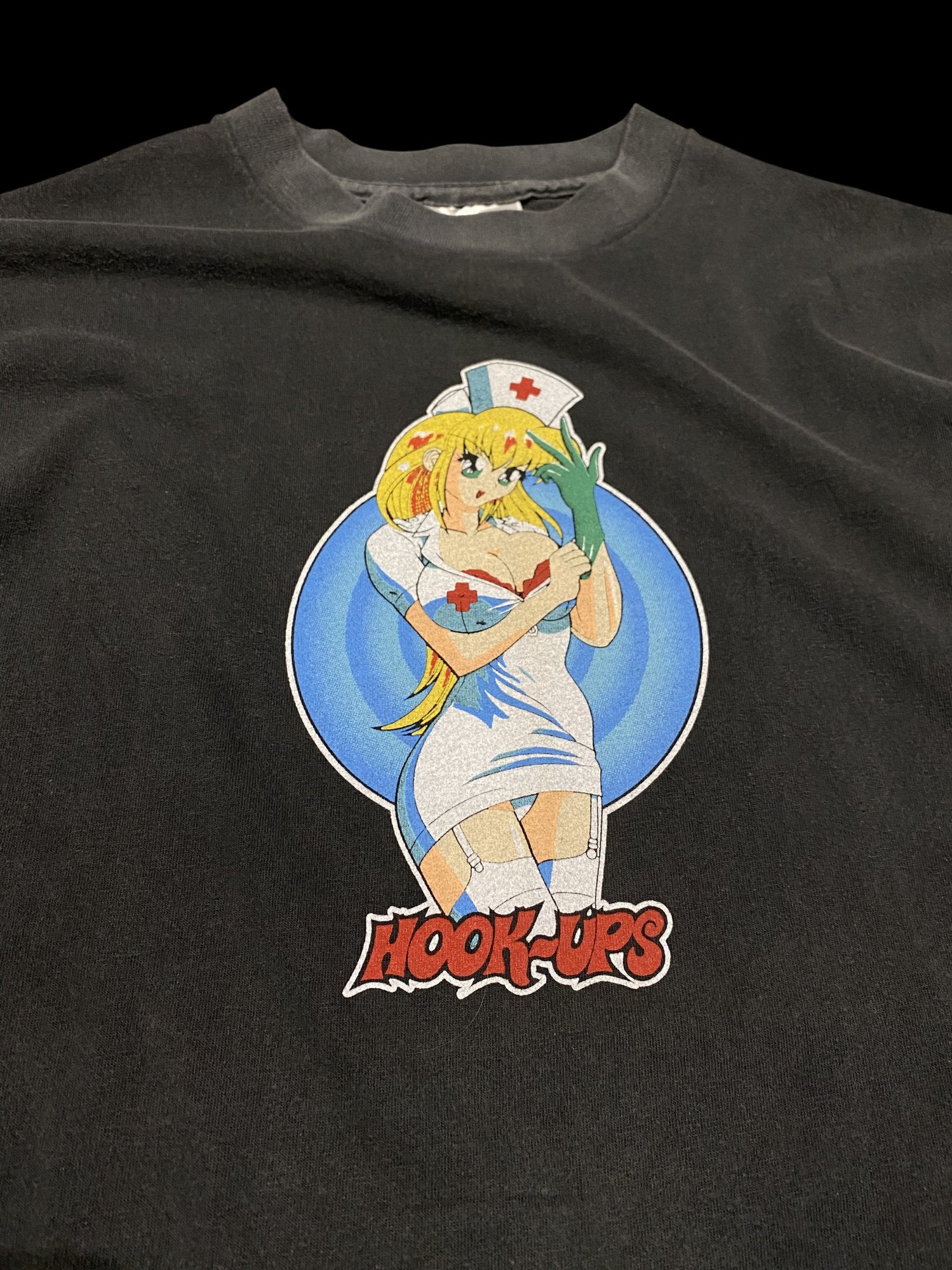 Vintage Hook-Ups Graphic T-Shirt Black