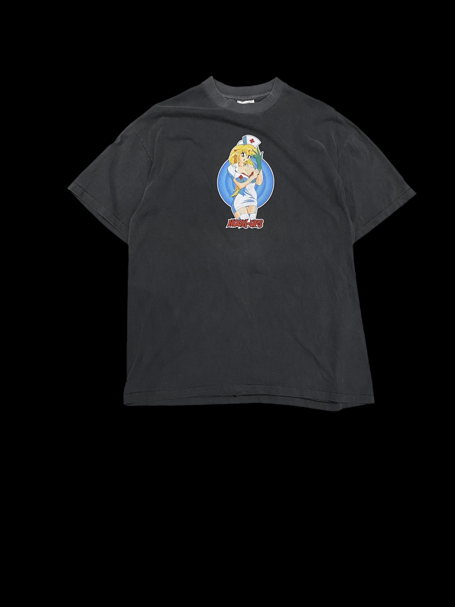 Vintage Hook-Ups Graphic T-Shirt Black
